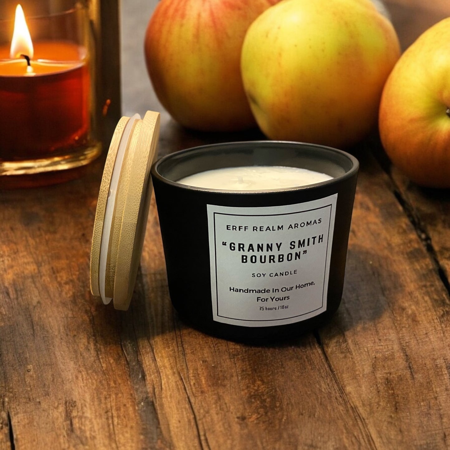 "Granny Smith Bourbon" Soy Candle